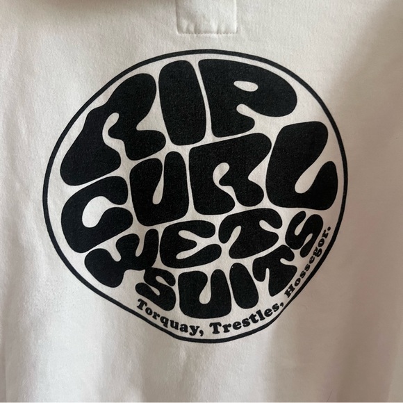 Super Cute and Beachy White Rip Curl Hoodie Size Small - Picture 2 of 4